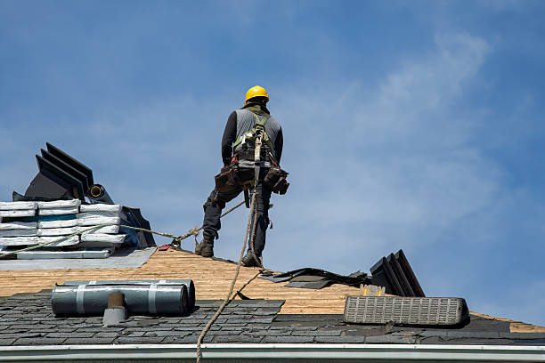 Professional Flat Roof Repair technician working in Greenwood, CA